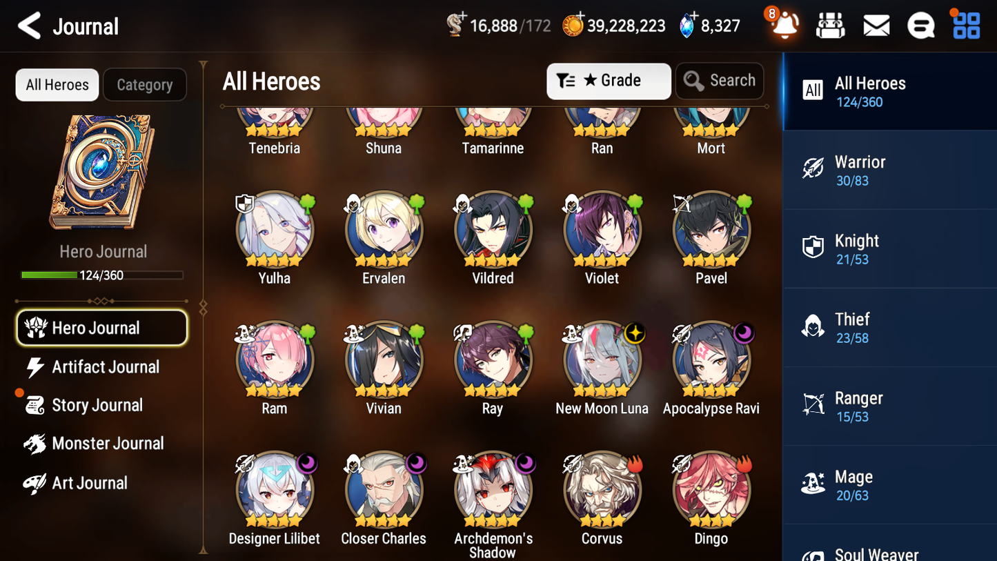 [GLOBAL][INSTANT] Epic 7 Seven 5ML New Moon Luna Apocalypse Ravi Lilibet Charles Archdemon+40 ML pulls + 20 Speed + Name Starter Account-Mobile Games Starter