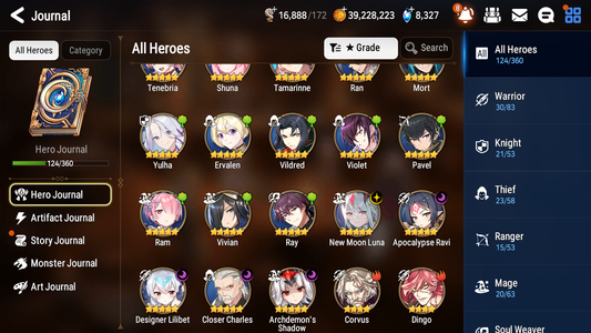 [GLOBAL][INSTANT] Epic 7 Seven 5ML New Moon Luna Apocalypse Ravi Lilibet Charles Archdemon+40 ML pulls + 20 Speed + Name Starter Account-Mobile Games Starter