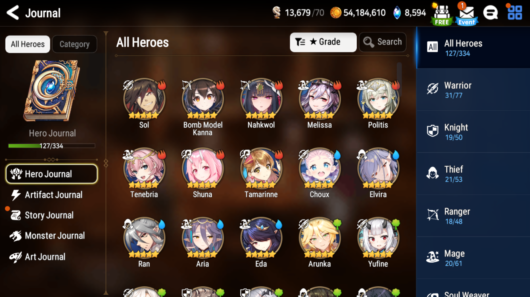 [GLOBAL][INSTANT] Epic 7 Seven 5ML New Moon Luna Belian Iseria Roana Maid Chloe +46 ML pulls + Name Starter Account-Mobile Games Starter