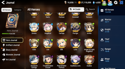 [GLOBAL][INSTANT] Epic 7 Seven 5ML New Moon Luna Kise Cermia Sez Haste Fairytale Angel +25 ML pulls + Name Starter Account-Mobile Games Starter