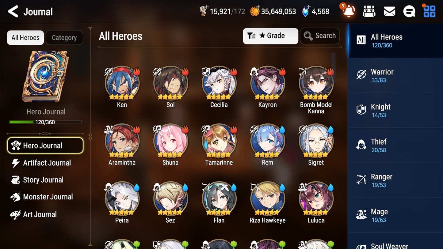 [GLOBAL][INSTANT] Epic 7 Seven 5ML New Moon Luna Kise Sigret Luluca Iseria Rem +ML pulls +20 Speed + Name Starter Account-Mobile Games Starter