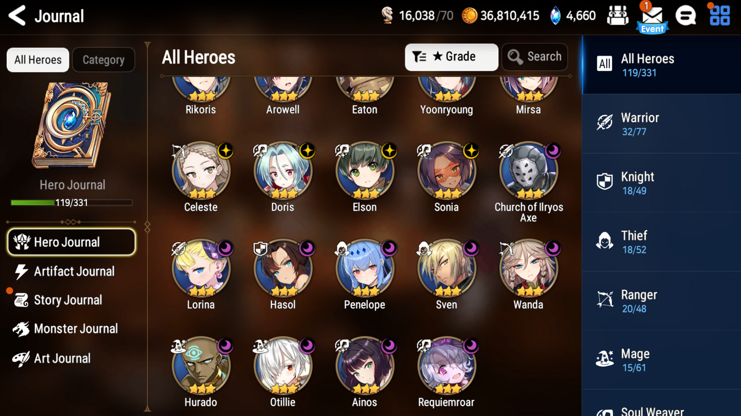 [GLOBAL][INSTANT] Epic 7 Seven 5ML New Moon Luna Mediator Kawerik Kise Lidica Solitaria +26 ML pulls + Name Starter Account-Mobile Games Starter