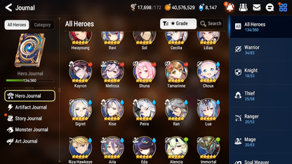 [GLOBAL][INSTANT] Epic 7 Seven 5ML New Moon Luna Sea Phantom Politis Remnant Violet Sez Baal Midnight Gala Lilias Angel +40 ML pulls + 20 Speed + Name Starter Account-Mobile Games Starter