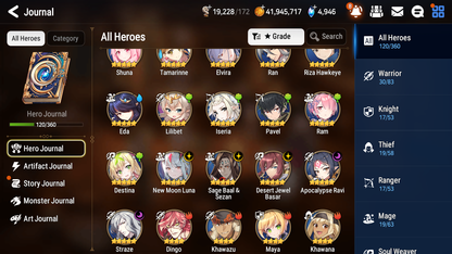 [GLOBAL][INSTANT] Epic 7 Seven 5ML New Moon Luna Straze Apocalypse Ravi DJ Basar +43ML pulls +20 Speed + Name Starter Account-Mobile Games Starter