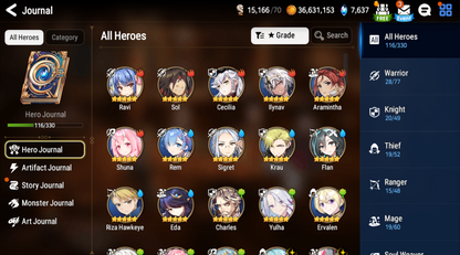 [GLOBAL][INSTANT] Epic 7 Seven 4ML New Moon Luna Vivian Apocalypse Ravi Sez Rem +7.6k Gems +23 ML pulls + Name Starter Account-Mobile Games Starter