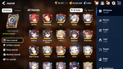 [GLOBAL][INSTANT] Epic 7 Seven 5ML School Nurse Yulha Lone Wolf Peira Conqueror Lilias Faithless Lidica + 50ML pulls +20 Speed +Name Starter Account-Mobile Games Starter
