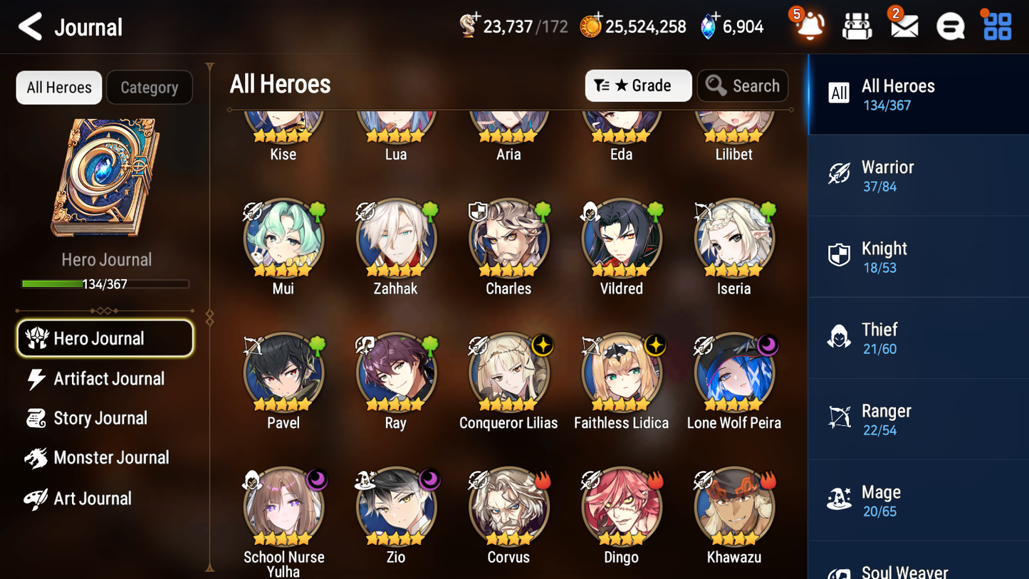 [GLOBAL][INSTANT] Epic 7 Seven 5ML School Nurse Yulha Lone Wolf Peira Conqueror Lilias Faithless Lidica + 50ML pulls +20 Speed +Name Starter Account-Mobile Games Starter