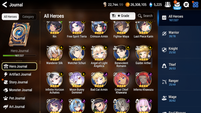 [GLOBAL][INSTANT] Epic 7 Seven 5ML+27 4*ML Lionheart Cermia Remnant Violet Sez Rimuru 10-10 Account-Mobile Games Starter