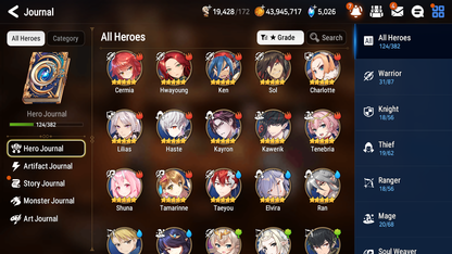 [GLOBAL][INSTANT] Epic 7 Seven 6ML 1LIM Summer Fumyr New Moon Luna Straze Apocalypse Ravi DJ Basar Lidica +43ML pulls +20 Speed + Name Starter Account-Mobile Games Starter