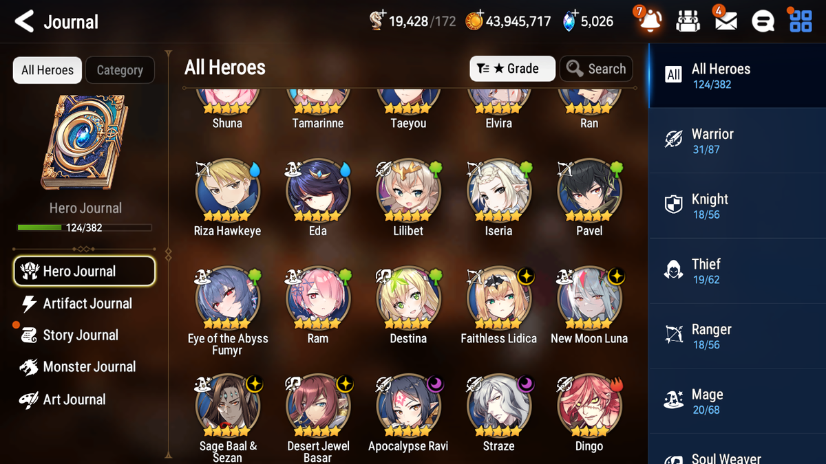 [GLOBAL][INSTANT] Epic 7 Seven 6ML 1LIM Summer Fumyr New Moon Luna Straze Apocalypse Ravi DJ Basar Lidica +43ML pulls +20 Speed + Name Starter Account-Mobile Games Starter