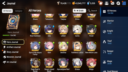 [GLOBAL][INSTANT] Epic 7 Seven 6ML 1LIM Summer Fumyr New Moon Luna Straze Apocalypse Ravi DJ Basar Lidica +43ML pulls +20 Speed + Name Starter Account-Mobile Games Starter