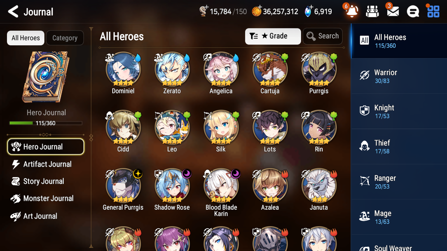 [GLOBAL][INSTANT] Epic 7 Seven 6ML Abyssal Yufine Maid Chloe Sage Baal Dark Corvus Elena Charlotte + ML pulls + 20 Speed + Name Starter Account-Mobile Games Starter