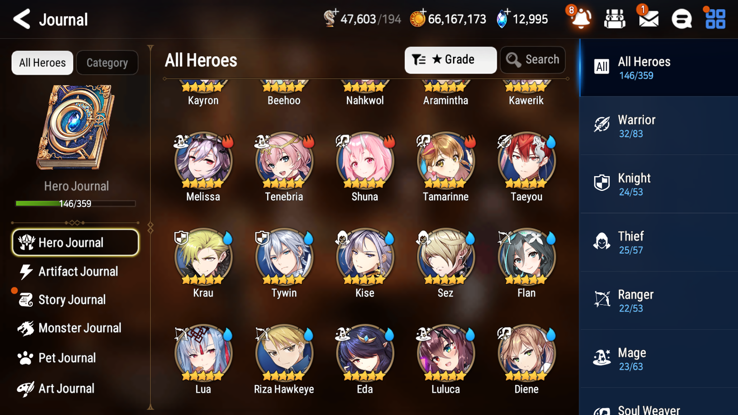 [GLOBAL][INSTANT] Epic 7 Seven 6ML Bystander Hwayoung Navy Captain Landy Diene + 85ML pulls 15k skystones 3000 mystics+20 Speed + Name Starter Account-Mobile Games Starter
