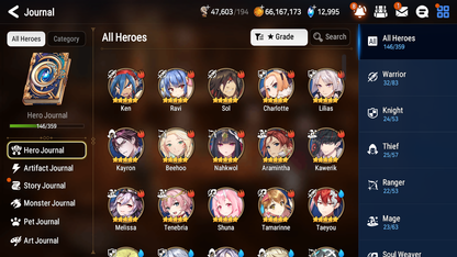 [GLOBAL][INSTANT] Epic 7 Seven 6ML Bystander Hwayoung Navy Captain Landy Diene + 85ML pulls 15k skystones 3000 mystics+20 Speed + Name Starter Account-Mobile Games Starter
