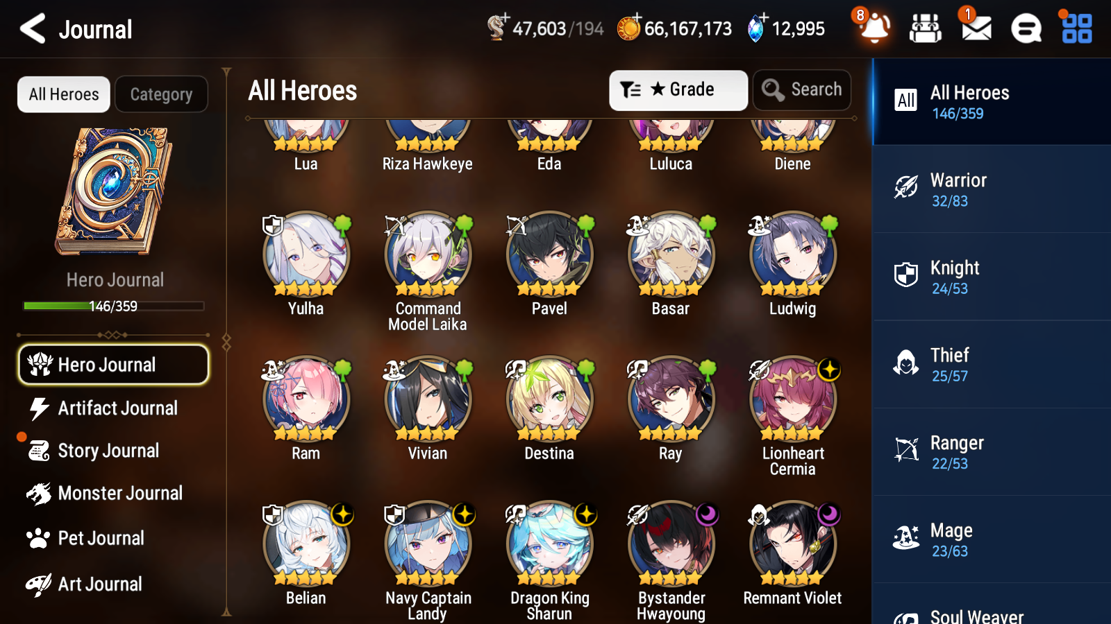 [GLOBAL][INSTANT] Epic 7 Seven 6ML Bystander Hwayoung Navy Captain Landy Diene + 85ML pulls 15k skystones 3000 mystics+20 Speed + Name Starter Account-Mobile Games Starter