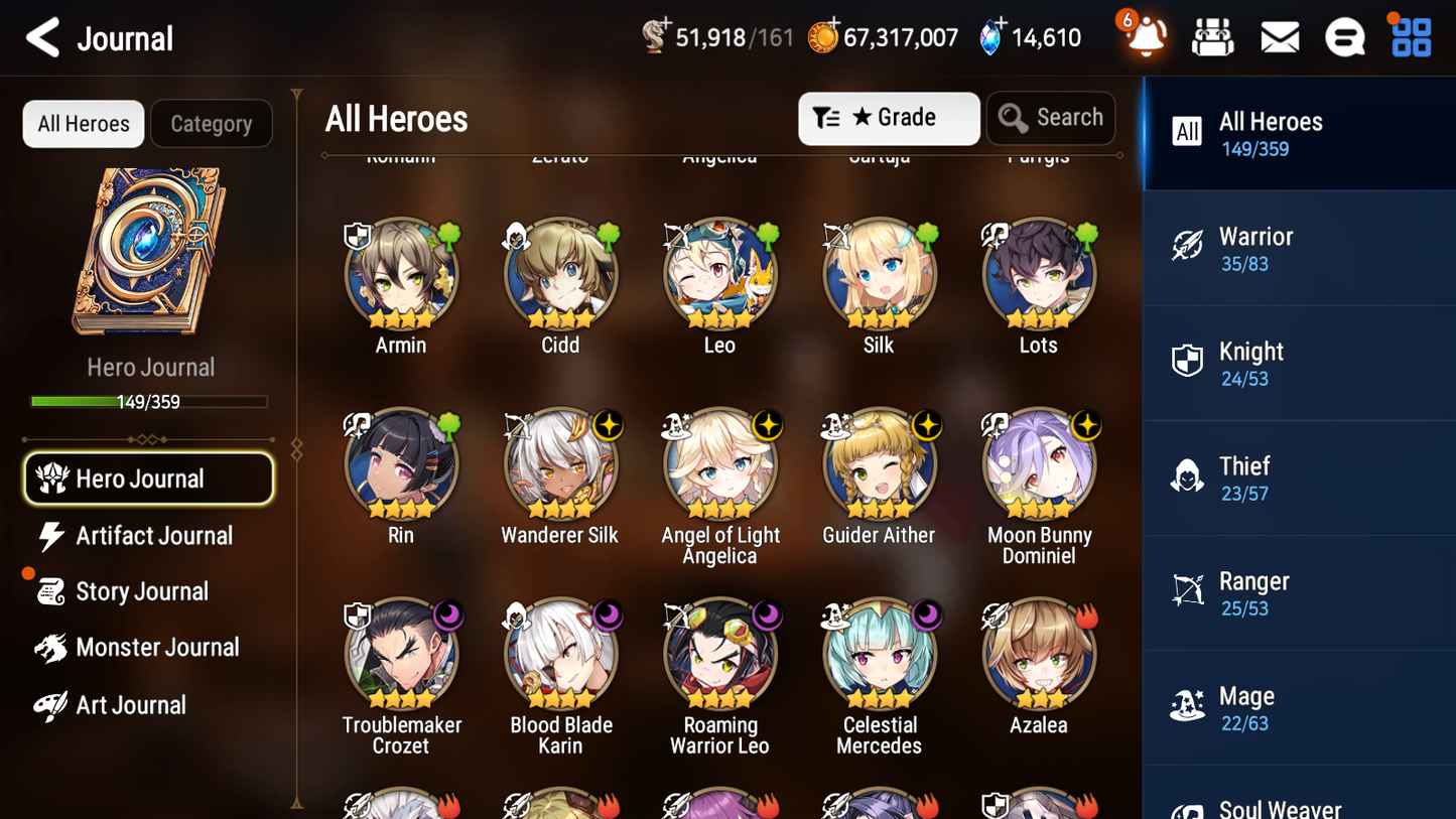 [GLOBAL][INSTANT] Epic 7 Seven 6ML Hellion Lua Belian Lionheart Cermia Sigret + 88ML pulls 14k skystones 3200 mystics+20 Speed + Name Starter Account-Mobile Games Starter