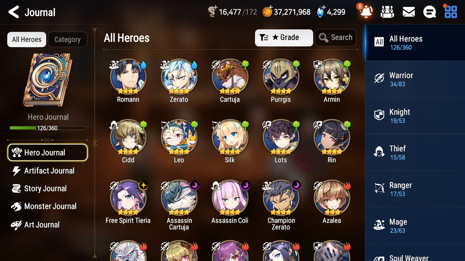 [GLOBAL][INSTANT] Epic 7 Seven 6ML Lady of the Scales New Moon Luna Top Model Luluca Krau Corvus +39 ML pulls Mystics +20 Speed + Name Starter Account-Mobile Games Starter
