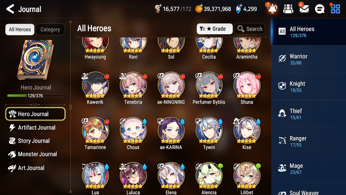 [GLOBAL][INSTANT] Epic 7 Seven 6ML Lady of the Scales New Moon Luna Top Model Luluca Krau Corvus Perfumer Byblis +39 ML pulls Mystics +20 Speed + Name Starter Account-Mobile Games Starter
