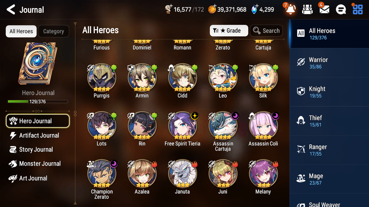 [GLOBAL][INSTANT] Epic 7 Seven 6ML Lady of the Scales New Moon Luna Top Model Luluca Krau Corvus Perfumer Byblis +39 ML pulls Mystics +20 Speed + Name Starter Account-Mobile Games Starter