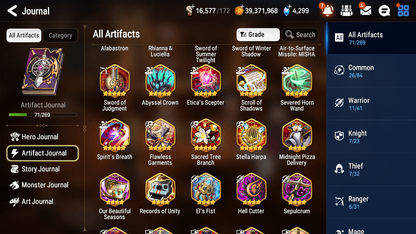 [GLOBAL][INSTANT] Epic 7 Seven 6ML Lady of the Scales New Moon Luna Top Model Luluca Krau Corvus Perfumer Byblis +39 ML pulls Mystics +20 Speed + Name Starter Account-Mobile Games Starter