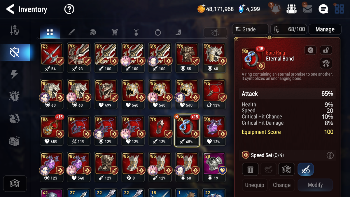 [GLOBAL][INSTANT] Epic 7 Seven 6ML Lady of the Scales New Moon Luna Top Model Luluca Krau Corvus Perfumer Byblis +53 ML pulls Mystics +2x 20 Speed+ Luna Skin + Name Starter Account-Mobile Games Starter