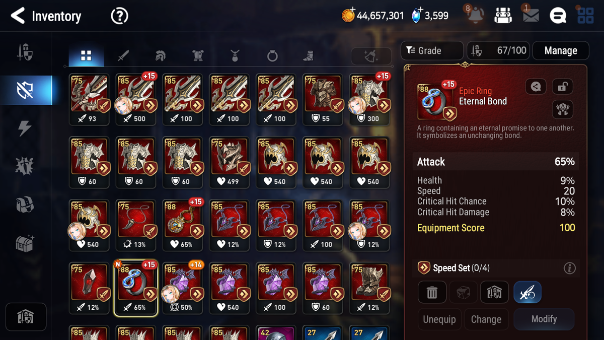 [GLOBAL][INSTANT] Epic 7 Seven 6ML Lone Crescent Bellona Haste Vivian Corvus Solitaria Ruele+ 46ML pulls + 2x 20 Speed + Luna Skin + Name Starter Account-Mobile Games Starter