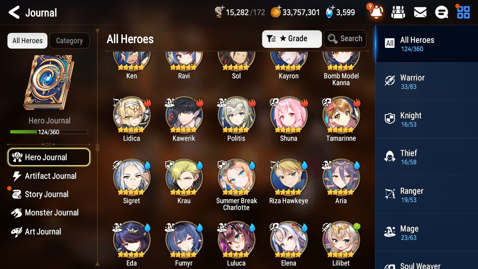 [GLOBAL][INSTANT] Epic 7 Seven 6ML Lone Crescent Bellona Haste Vivian Corvus Solitaria Ruele+ ML pulls + 20 Speed + Name Starter Account-Mobile Games Starter