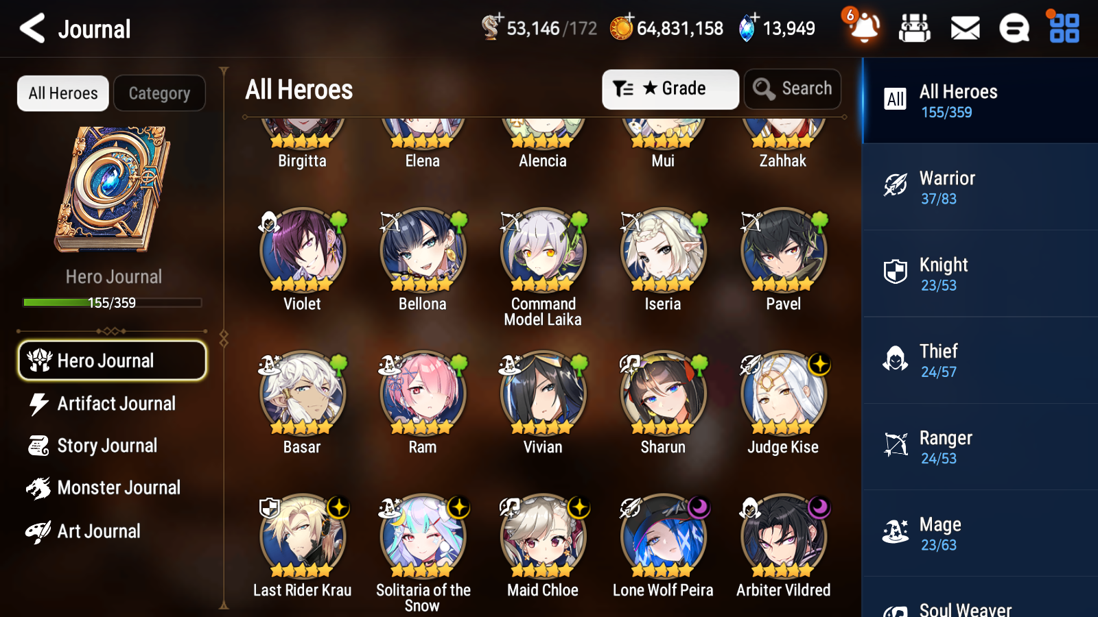 [GLOBAL][INSTANT] Epic 7 Seven 6ML Lone Wolf Peira + 87ML pulls 14k skystones 2600 Mystics +20 Speed + Name Starter Account-Mobile Games Starter