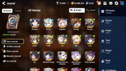 [GLOBAL][INSTANT] Epic 7 Seven 6ML New Moon Luna Arbiter Vildred Krau Solitaria Vivian Kise +40ML pulls + 20 Speed +Name Starter Account-Mobile Games Starter