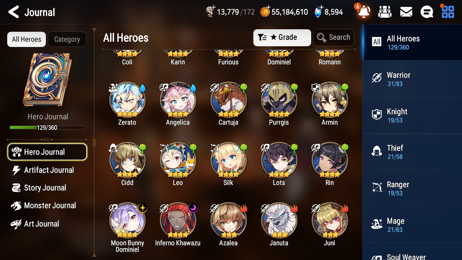 [GLOBAL][INSTANT] Epic 7 Seven 6ML New Moon Luna Belian Iseria Roana Maid Chloe +60 ML pulls + 20 Speed +Name Starter Account-Mobile Games Starter