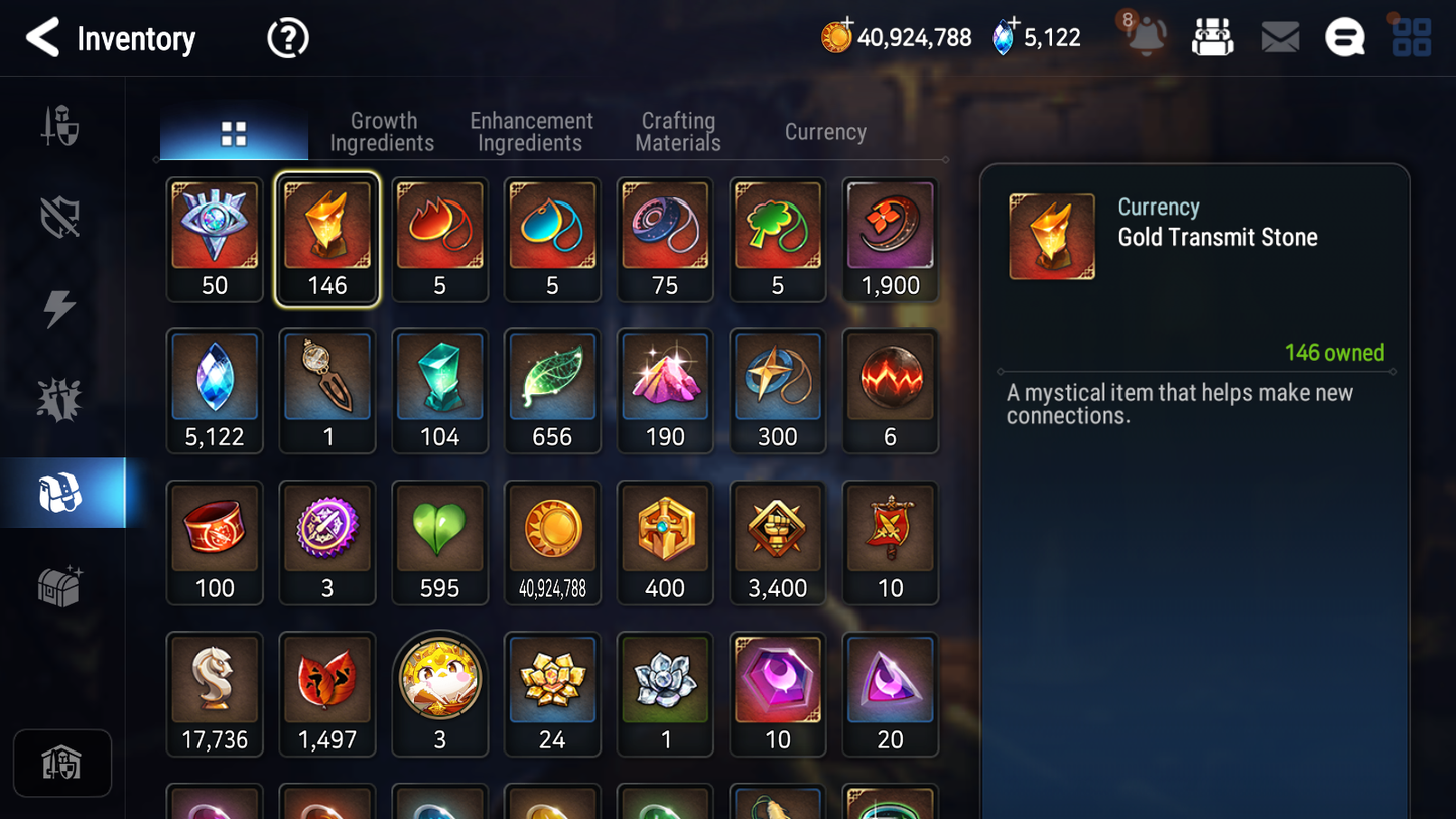 [GLOBAL][INSTANT] Epic 7 Seven 6ML New Moon Luna Belian Krau Aramintha Tywin Sigret Edward +39ML pulls +20 Speed + Name Starter Account-Mobile Games Starter