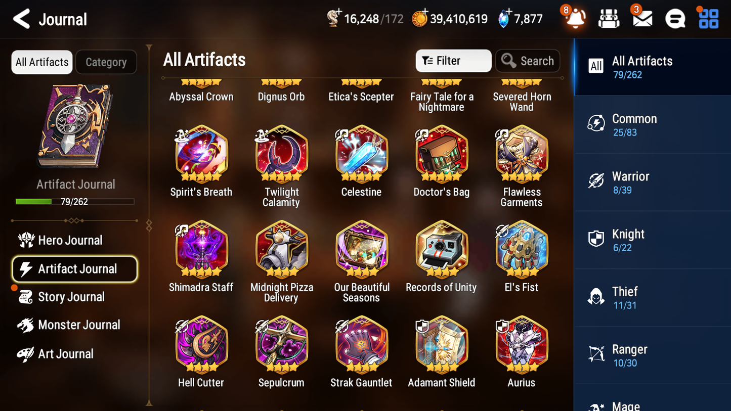 [GLOBAL][INSTANT] Epic 7 Seven 6ML New Moon Luna Briar Witch Iseria Ludwig Cermia Ruele DJ Basar +39ML pulls +20 Speed+ Name Starter Account-Mobile Games Starter