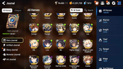 [GLOBAL][INSTANT] Epic 7 Seven 6ML New Moon Luna Sea Phantom Politis Krau Charlotte Maid Chloe Swift Flagbearer Sigret +7.8k Gems +39ML pulls + 20 Speed + Name Starter Account-Mobile Games Starter