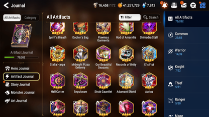 [GLOBAL][INSTANT] Epic 7 Seven 6ML New Moon Luna Sea Phantom Politis Krau Charlotte Maid Chloe Swift Flagbearer Sigret +7.8k Gems +39ML pulls + 20 Speed + Name Starter Account-Mobile Games Starter