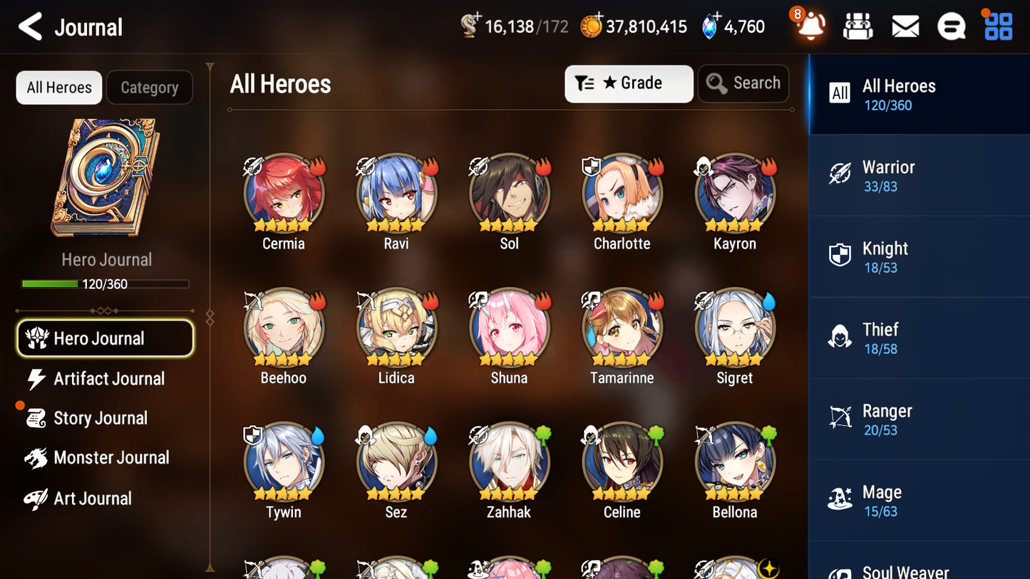 [GLOBAL][INSTANT] Epic 7 Seven 6ML New Moon Luna Successor Taeyou Mediator Kawerik Kise Lidica Solitaria + 40ML pulls +20 Speed + Name Starter Account-Mobile Games Starter