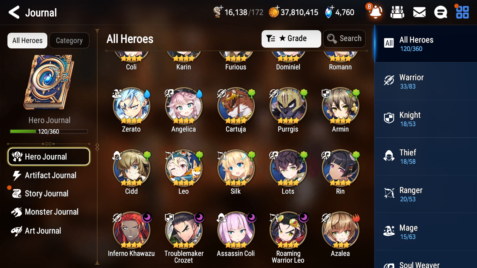 [GLOBAL][INSTANT] Epic 7 Seven 6ML New Moon Luna Successor Taeyou Mediator Kawerik Kise Lidica Solitaria + 40ML pulls +20 Speed + Name Starter Account-Mobile Games Starter