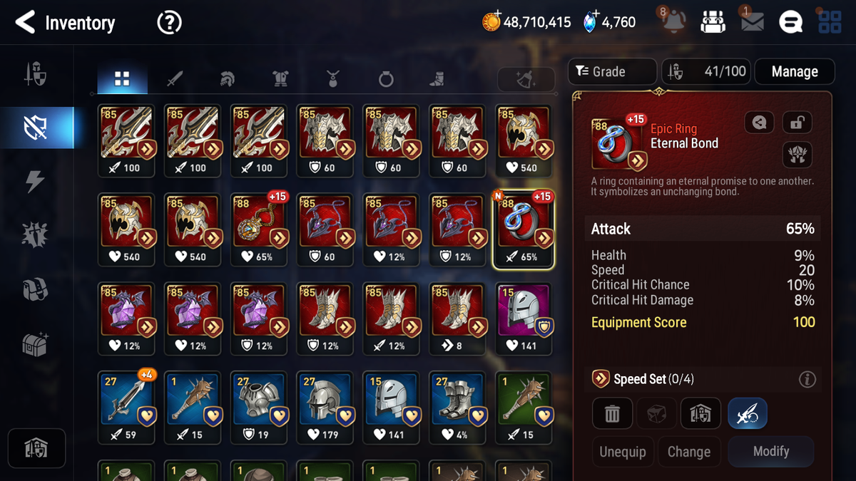 [GLOBAL][INSTANT] Epic 7 Seven 6ML New Moon Luna Successor Taeyou Mediator Kawerik Kise Lidica Solitaria + 54ML pulls +2x 20 Speed + Luna Skin + Name Starter Account-Mobile Games Starter