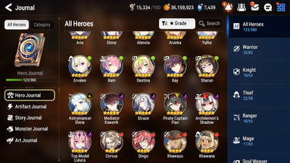 [GLOBAL][INSTANT] Epic 7 Seven 6ML Straze Kawerik Elena Luluca Flan + ML pulls + 20 Speed Name Starter Account-Mobile Games Starter
