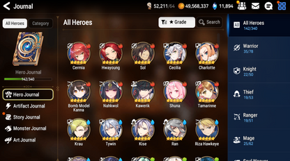 [GLOBAL][INSTANT] Epic 7 Seven 7ML Hellion Lua + 60ML pulls 12k skystones 2700 mystics+ Name Starter Account-Mobile Games Starter