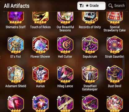 [GLOBAL][INSTANT] Epic 7 Seven 9ML+27 4*ML Navy Captain Landy Conqueror Lilias Belian Ray etc +Name 10-10 Account-Mobile Games Starter