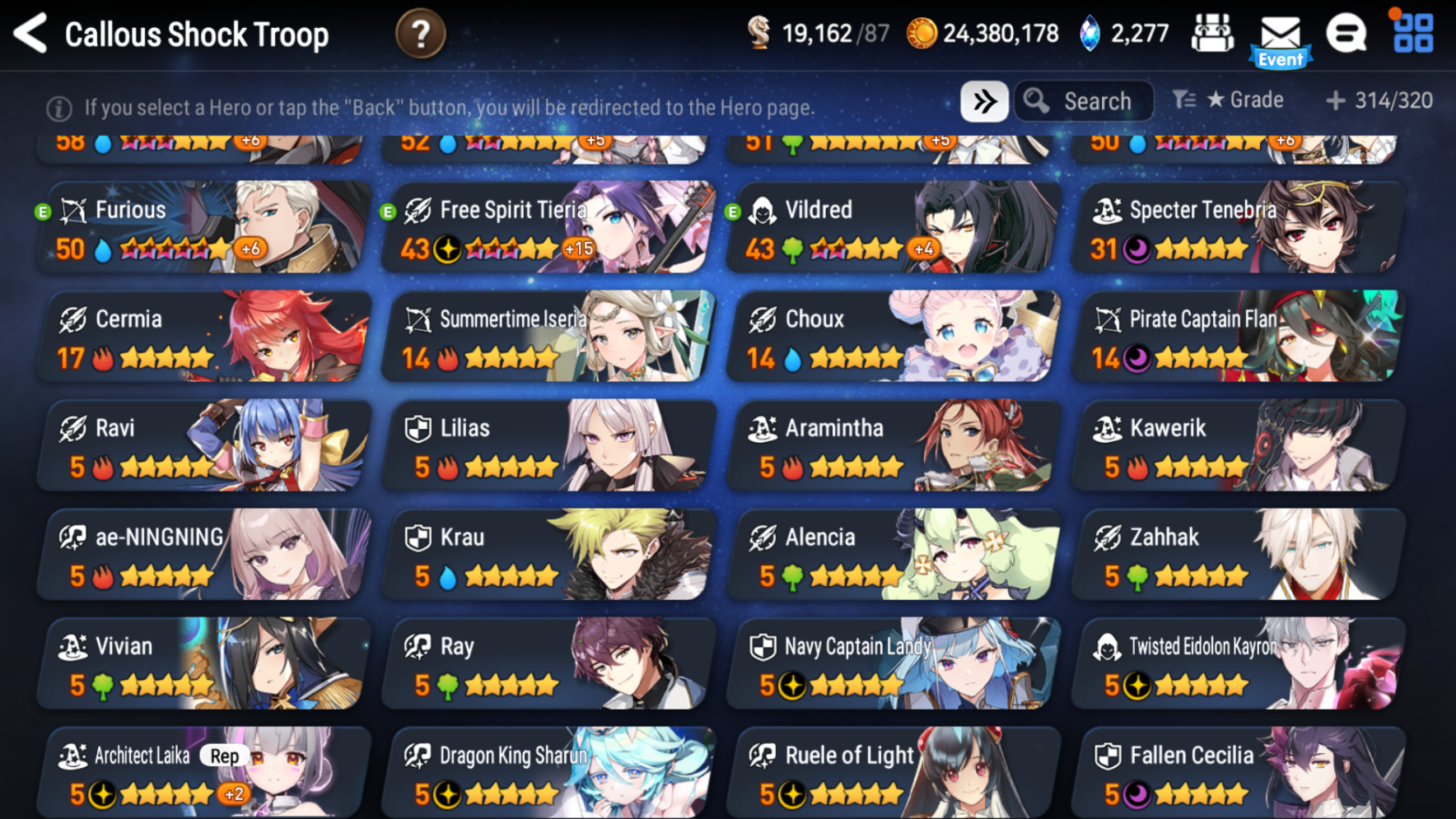 [GLOBAL][INSTANT] Epic 7 Seven 9ML+27 4*ML+3 limited Navy Captain Landy Dragon King Sharun etc Seaside Bellona + Name 10-10 Account Mystics-Mobile Games Starter