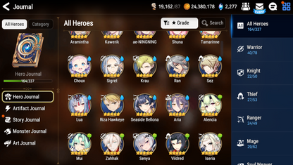 [GLOBAL][INSTANT] Epic 7 Seven 9ML+27 4*ML+3 limited Navy Captain Landy Dragon King Sharun etc Seaside Bellona + Name 10-10 Account Mystics-Mobile Games Starter