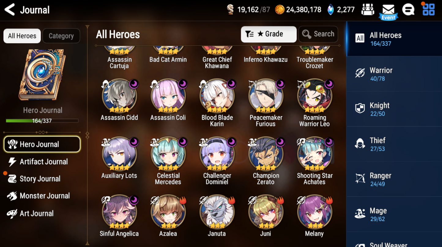 [GLOBAL][INSTANT] Epic 7 Seven 9ML+27 4*ML+3 limited Navy Captain Landy Dragon King Sharun etc Seaside Bellona + Name 10-10 Account Mystics-Mobile Games Starter