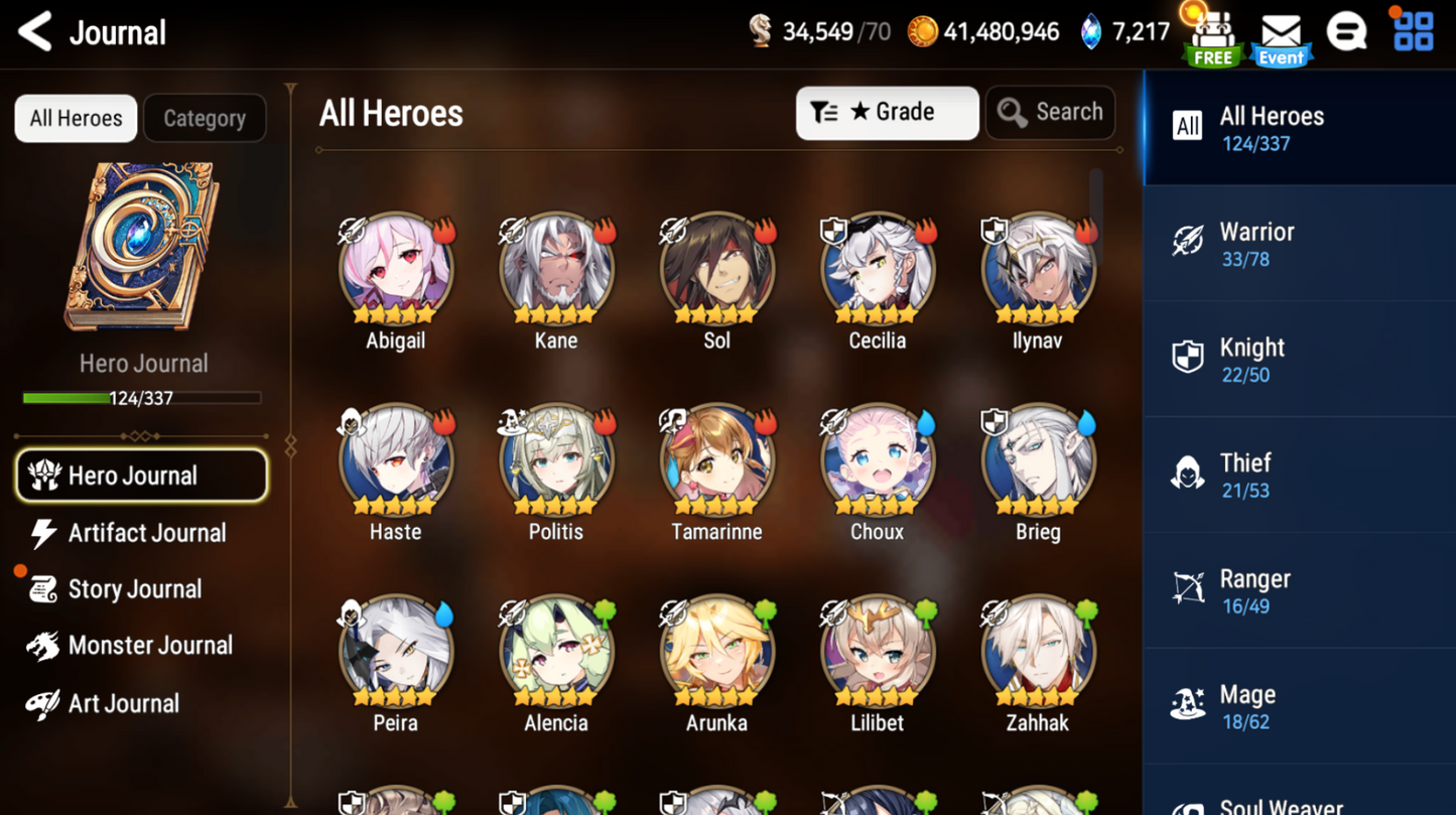 [GLOBAL][INSTANT] Epic 7 Seven Abyssal Yufine Designer Lilibet + ML pulls + Name Starter Account-Mobile Games Starter