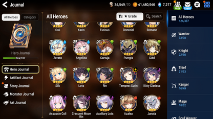 [GLOBAL][INSTANT] Epic 7 Seven Abyssal Yufine Designer Lilibet + ML pulls + Name Starter Account-Mobile Games Starter