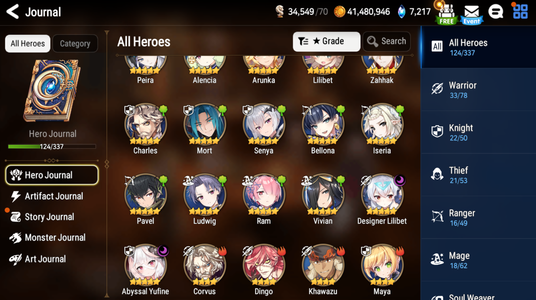 [GLOBAL][INSTANT] Epic 7 Seven Abyssal Yufine Designer Lilibet + ML pulls + Name Starter Account-Mobile Games Starter