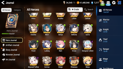 [GLOBAL][INSTANT] Epic 7 Seven Abyssal Yufine Designer Lilibet + ML pulls + Name Starter Account-Mobile Games Starter