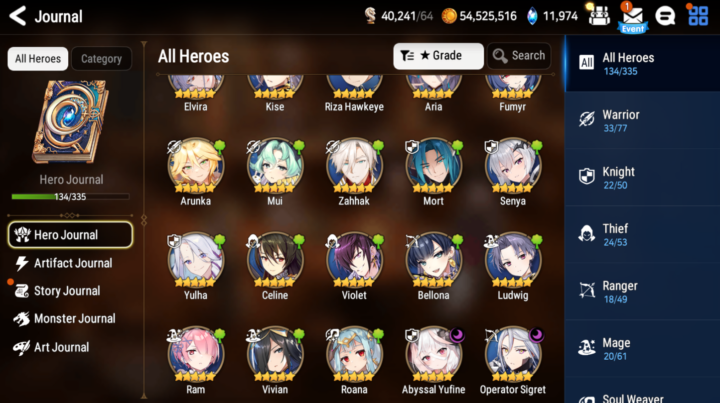 [GLOBAL][INSTANT] Epic 7 Seven Abyssal Yufine Operator Sigret + 58ML pulls 2550 mystics+ Name Starter Account-Mobile Games Starter