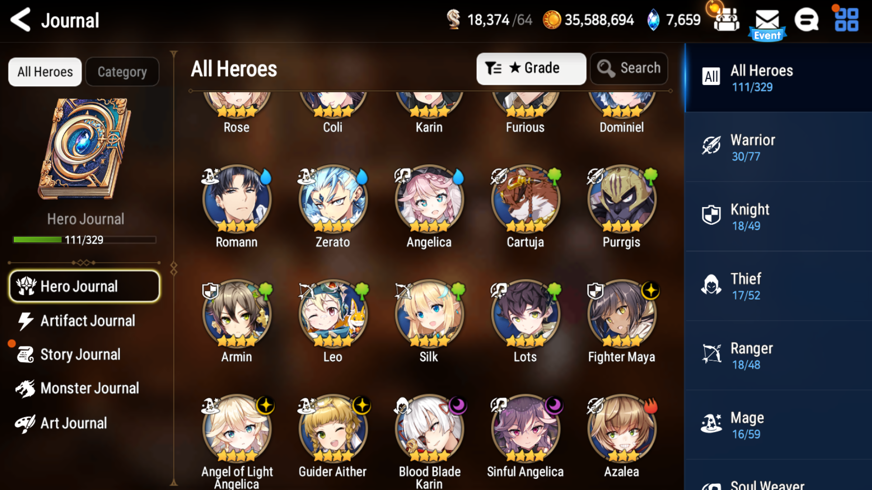 [GLOBAL][INSTANT] Epic 7 Seven Astromancer Elena Angel Angelica + 3100 Mystics ML pulls Starter Account-Mobile Games Starter