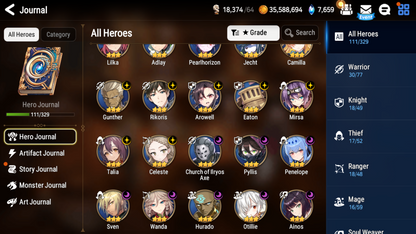 [GLOBAL][INSTANT] Epic 7 Seven Astromancer Elena Angel Angelica + 3100 Mystics ML pulls Starter Account-Mobile Games Starter